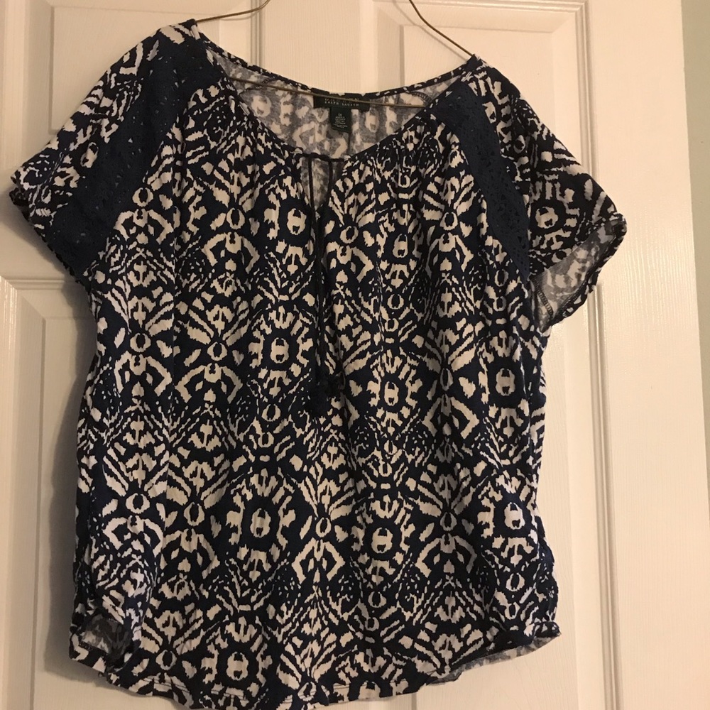 Ralph Lauren Lace Insert Top